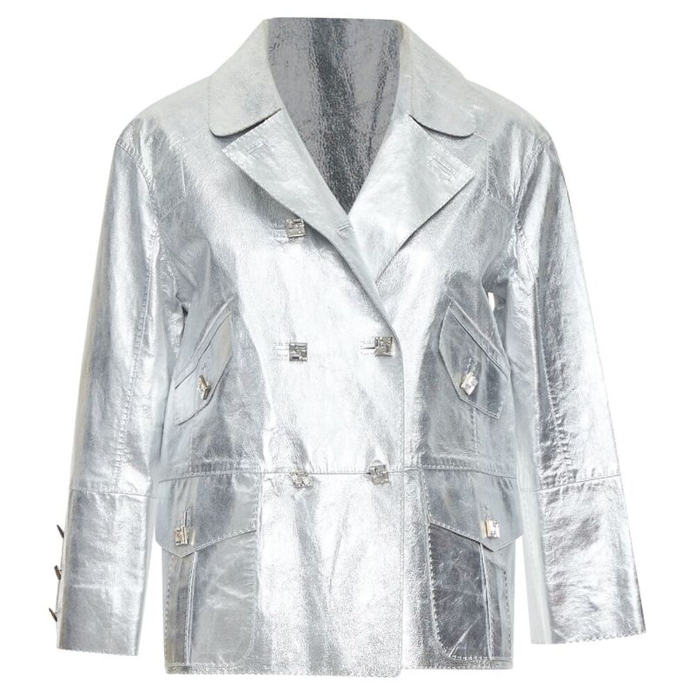 Louis Vuitton Leather Crystal Jacket